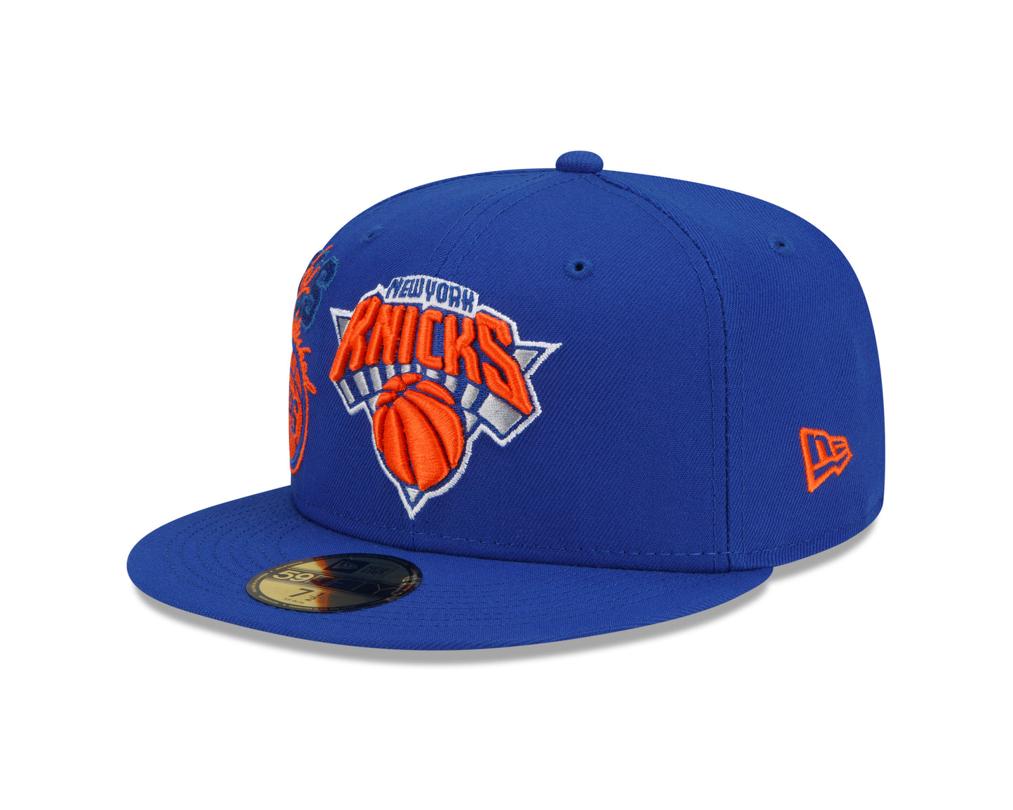 New York Knicks New Era Team Color Back Half 59fifty Fitted Hat