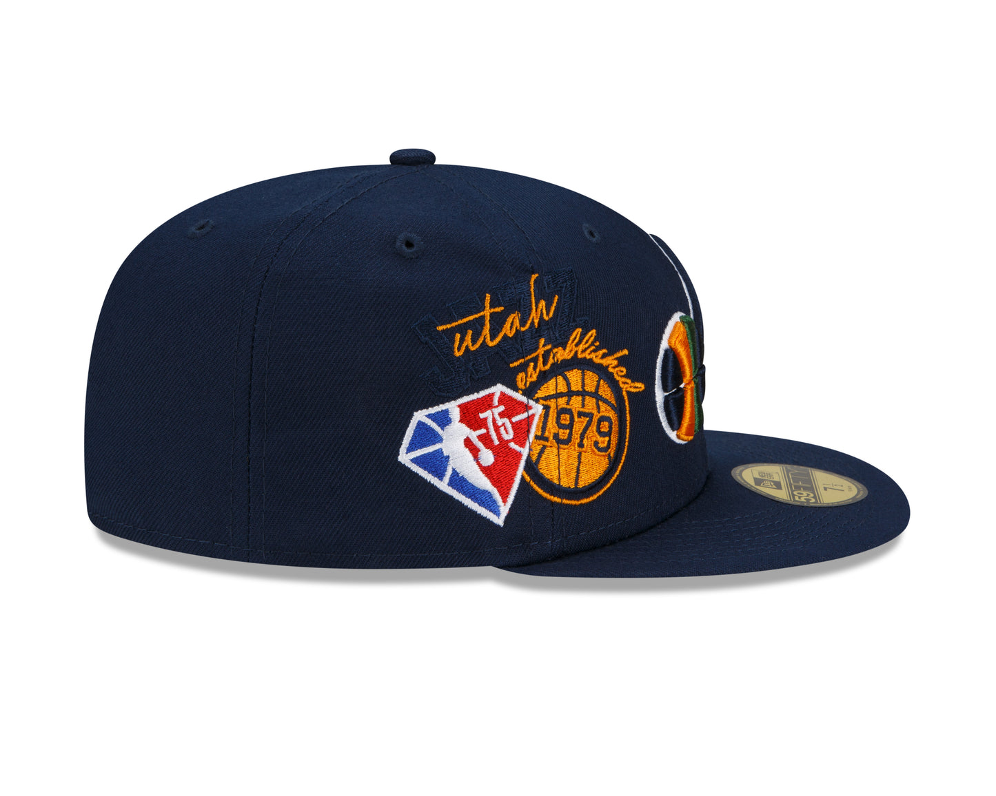 Utah Jazz New Era Team Color Back Half 59fifty Fitted Hat
