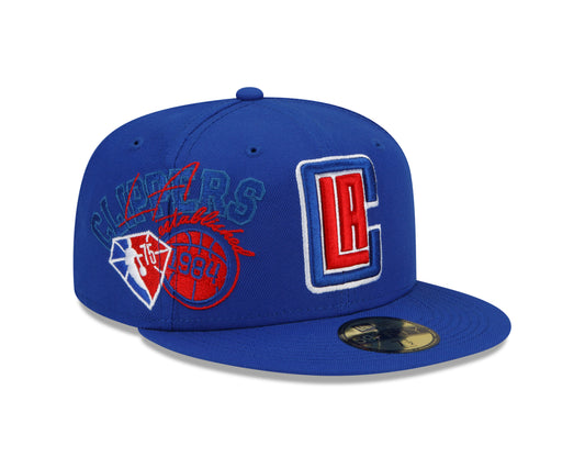 Los Angeles Clippers New Era Team Color Back Half 59fifty Fitted Hat