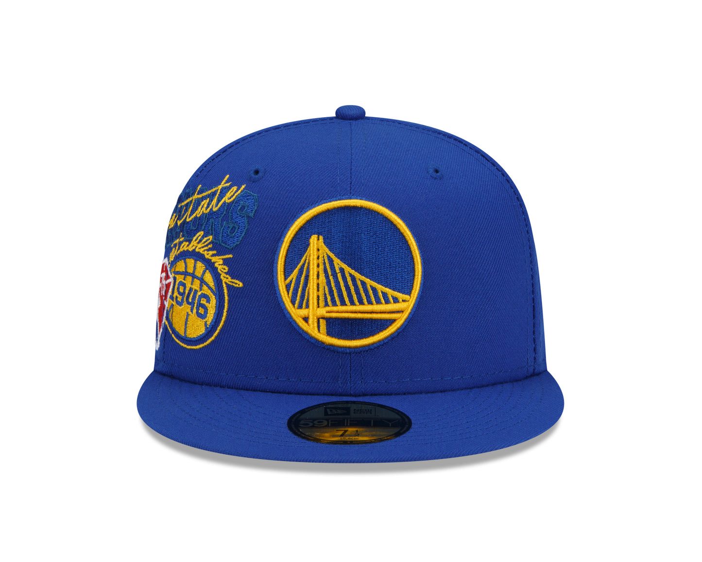 Golden State Warriors New Era Back Half Team 59FIFTY Fitted Hat - Blue