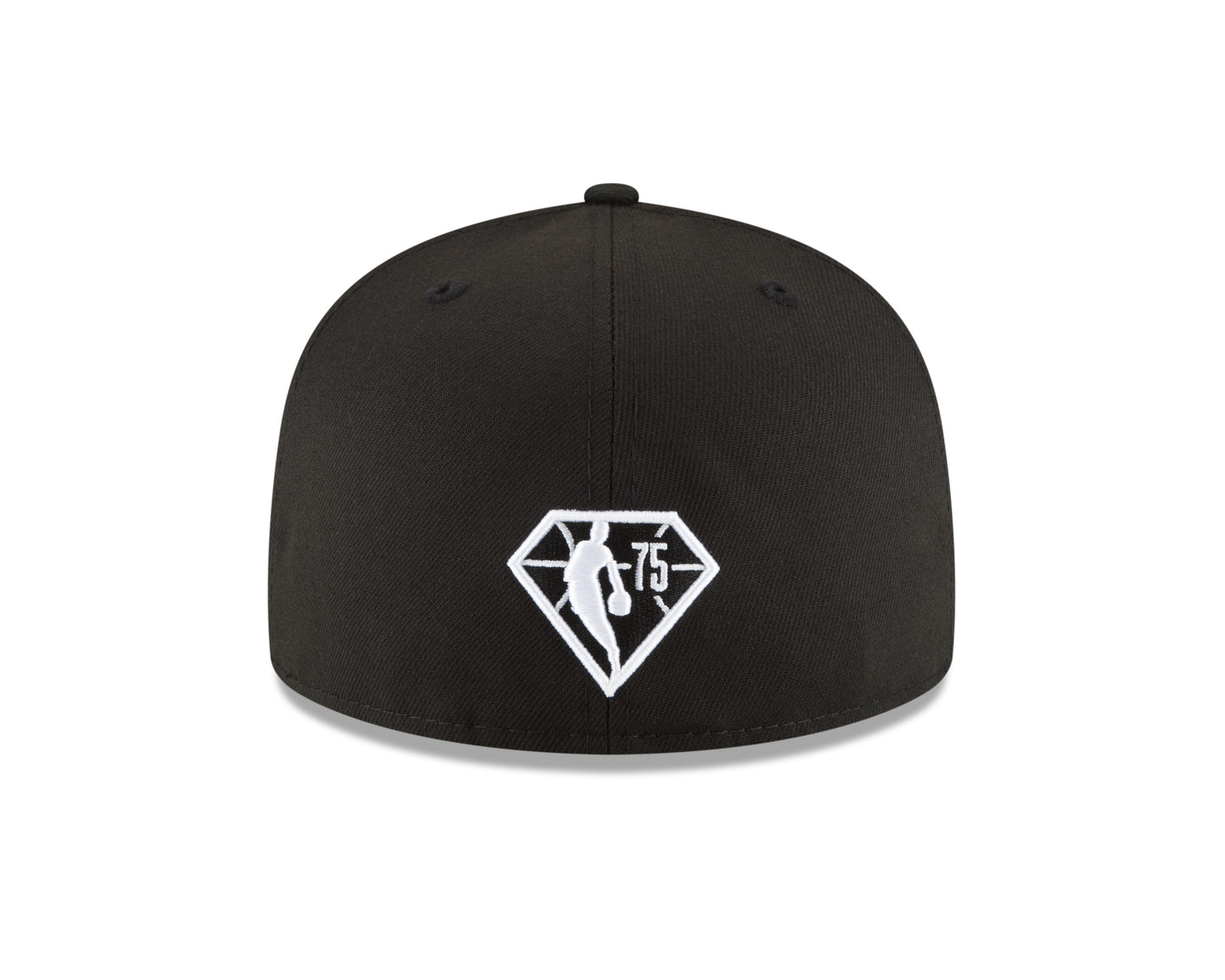 Boston Celtics New Era Black and White Back Half 59fifty Fitted Hat