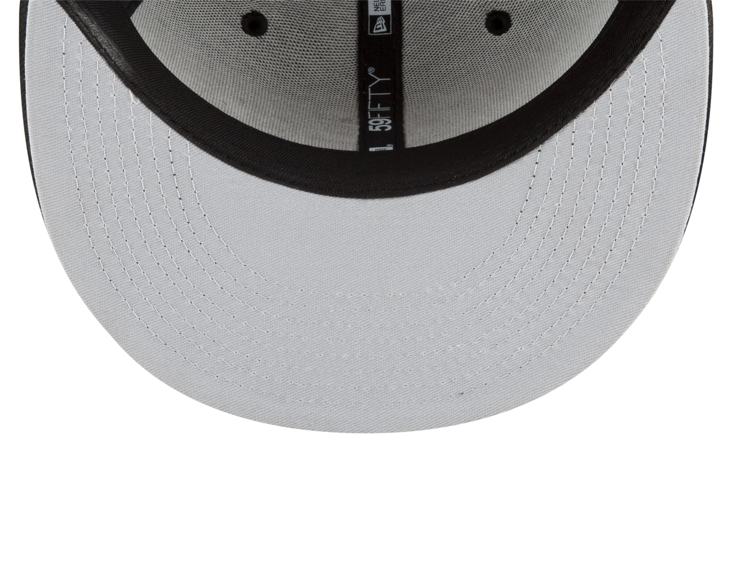 Boston Celtics New Era Black and White Back Half 59fifty Fitted Hat