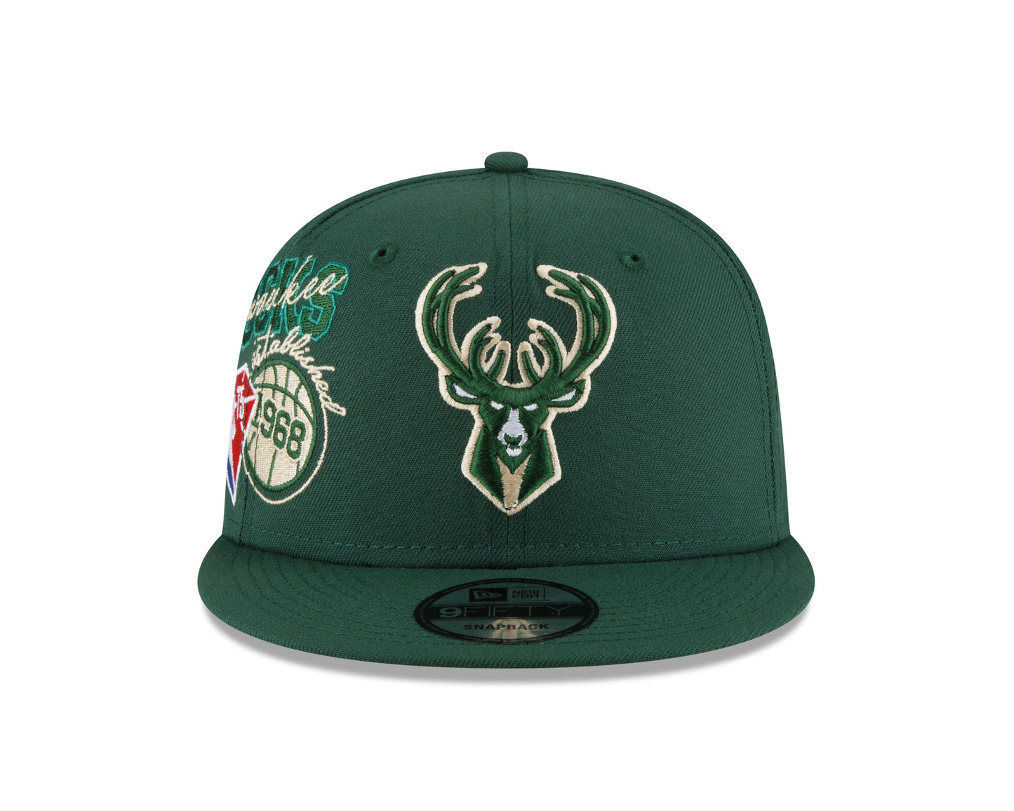 Milwaukee Bucks Authentic Back Half Series 9FIFTY Snap Back Hat - Green