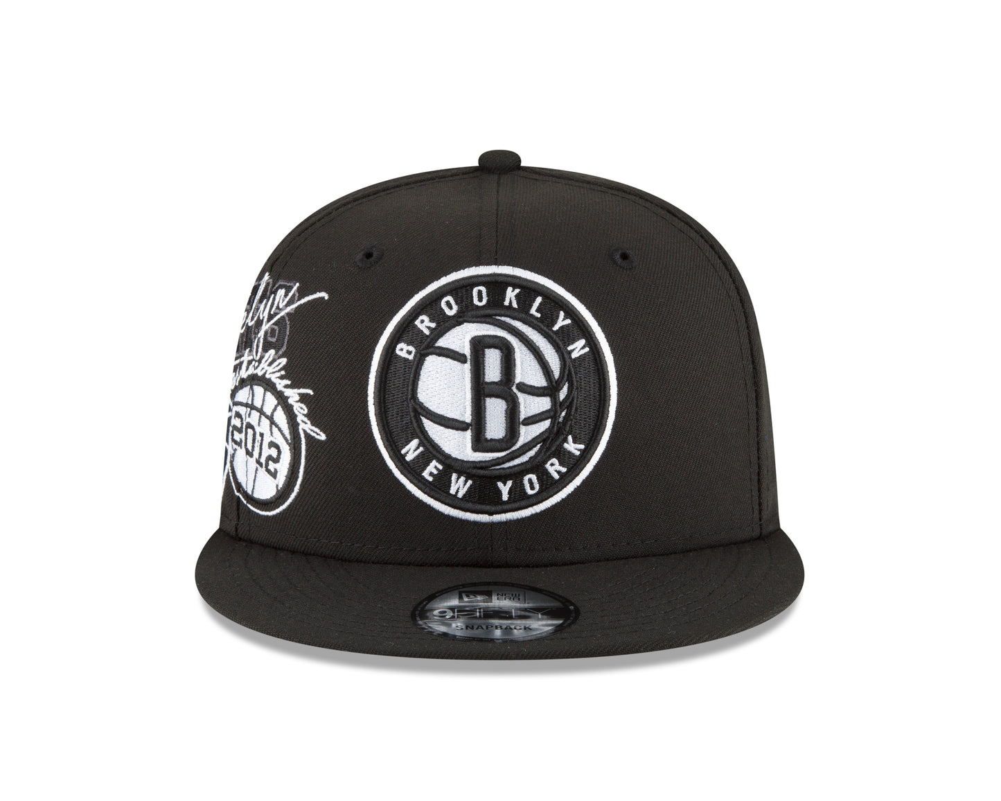 Brooklyn Nets Black & White Back Half Series 9FIFTY Snap Back Hat