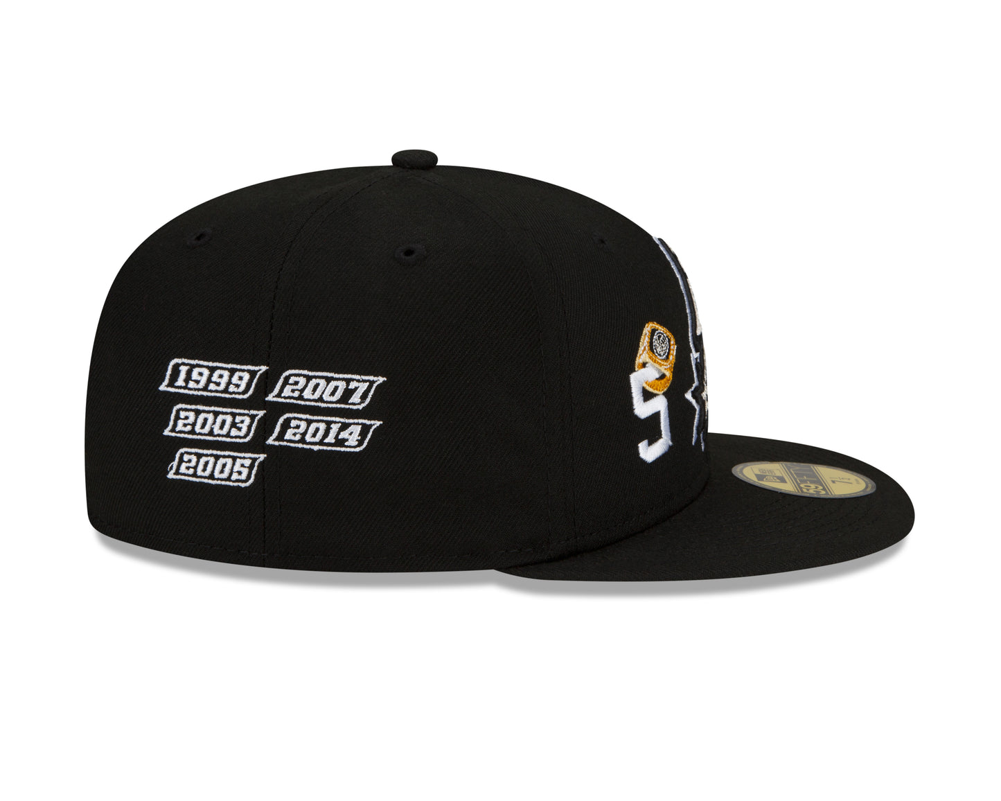 San Antonio Spurs New Era 5x Count The Rings 59FIFTY Fitted Hat