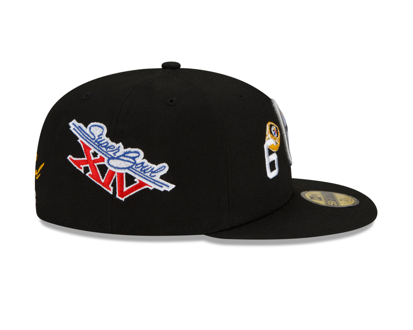 Pittsburgh Steelers New Era 6x Count The Rings Patched 59FIFTY Fitted Hat