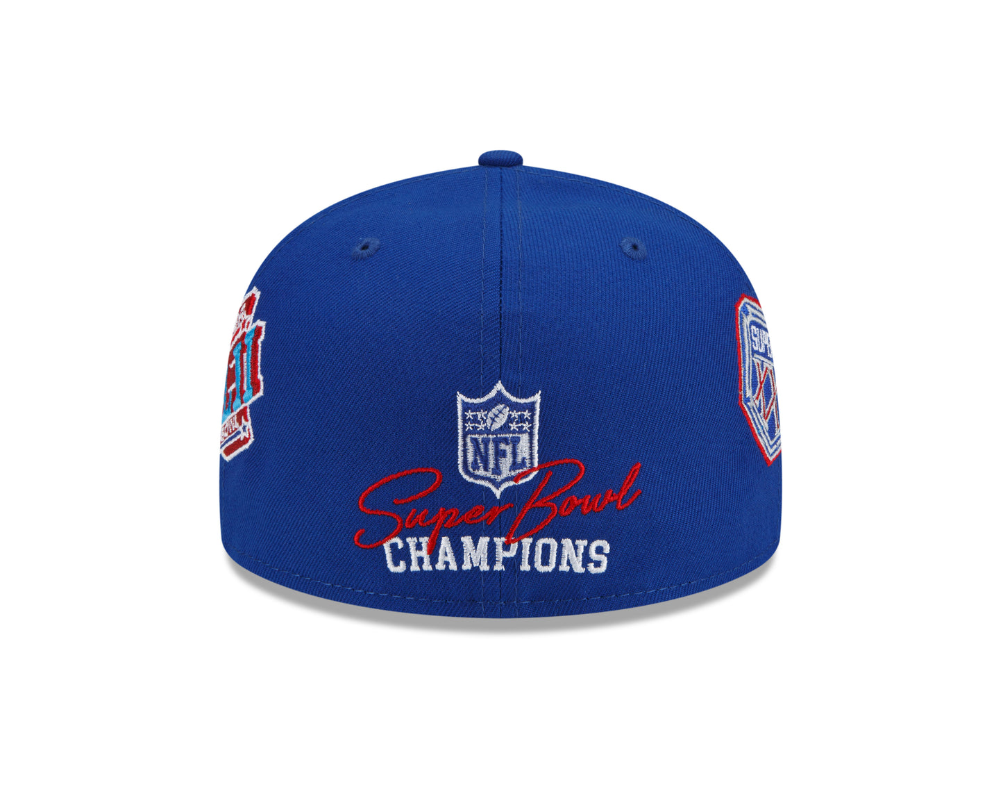 New York Giants New Era Count the Rings Patches 59FIFTY Fitted Hat - Blue