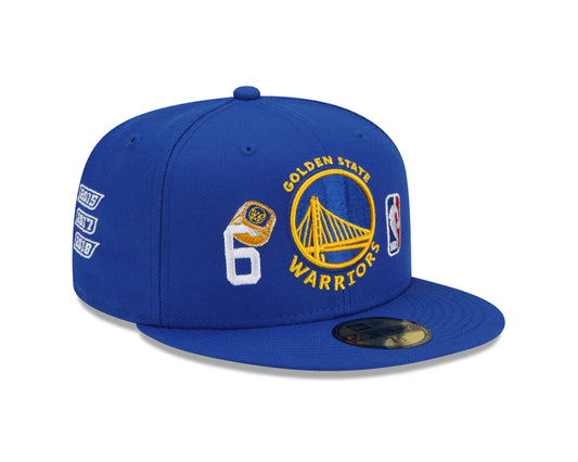 Golden State Warriors New Era 6x Count The Rings 59FIFTY Fitted Hat