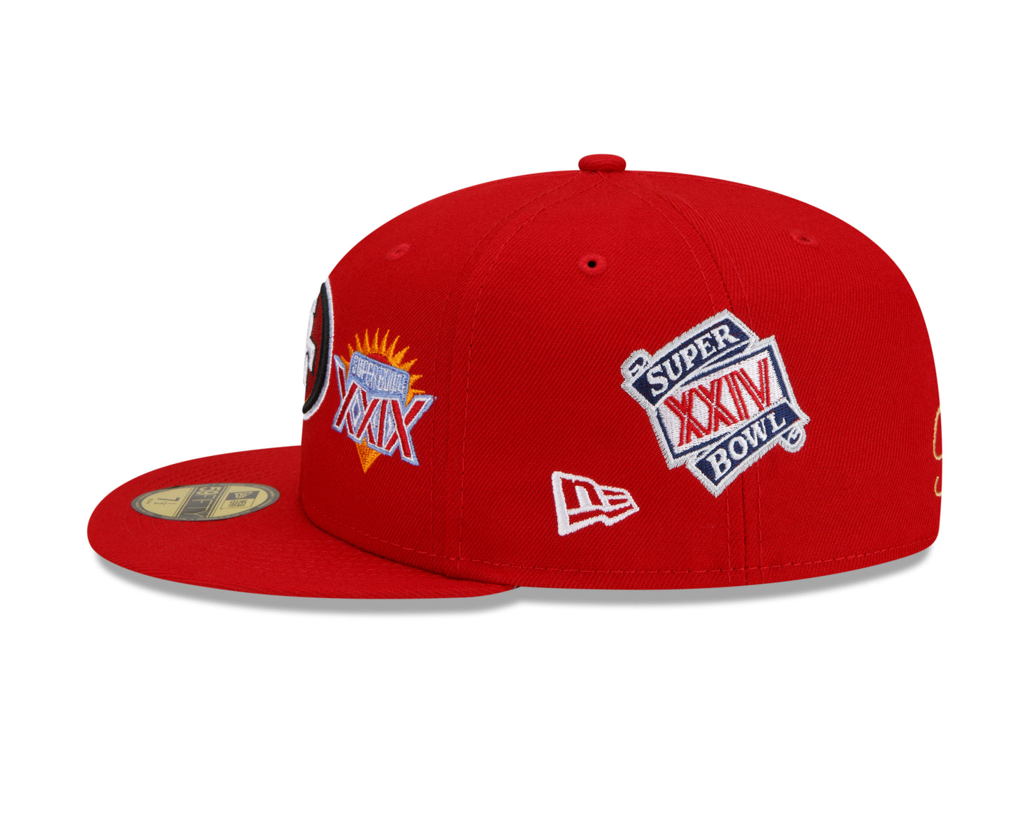 San Francisco 49ers New Era 5x Count The Rings Patched 59FIFTY Fitted Hat