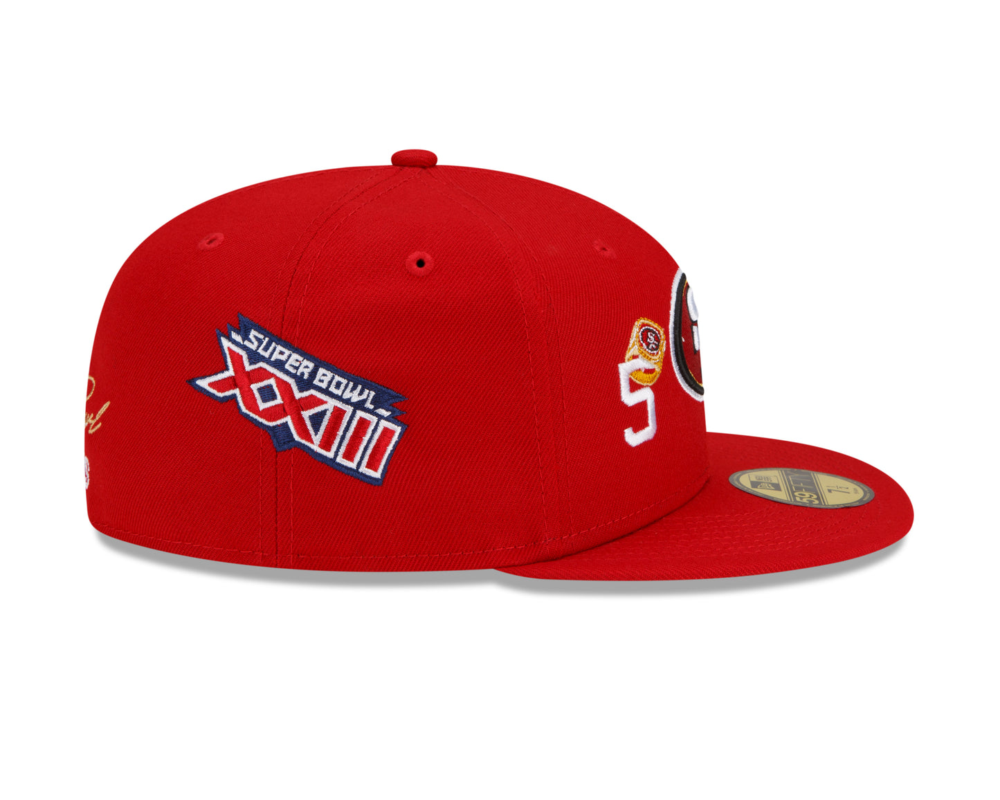 San Francisco 49ers New Era 5x Count The Rings Patched 59FIFTY Fitted Hat