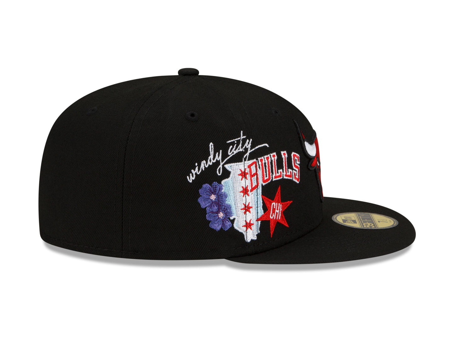 Chicago Bulls New Era City Cluster State Inspired 59FIFTY Fitted Hat