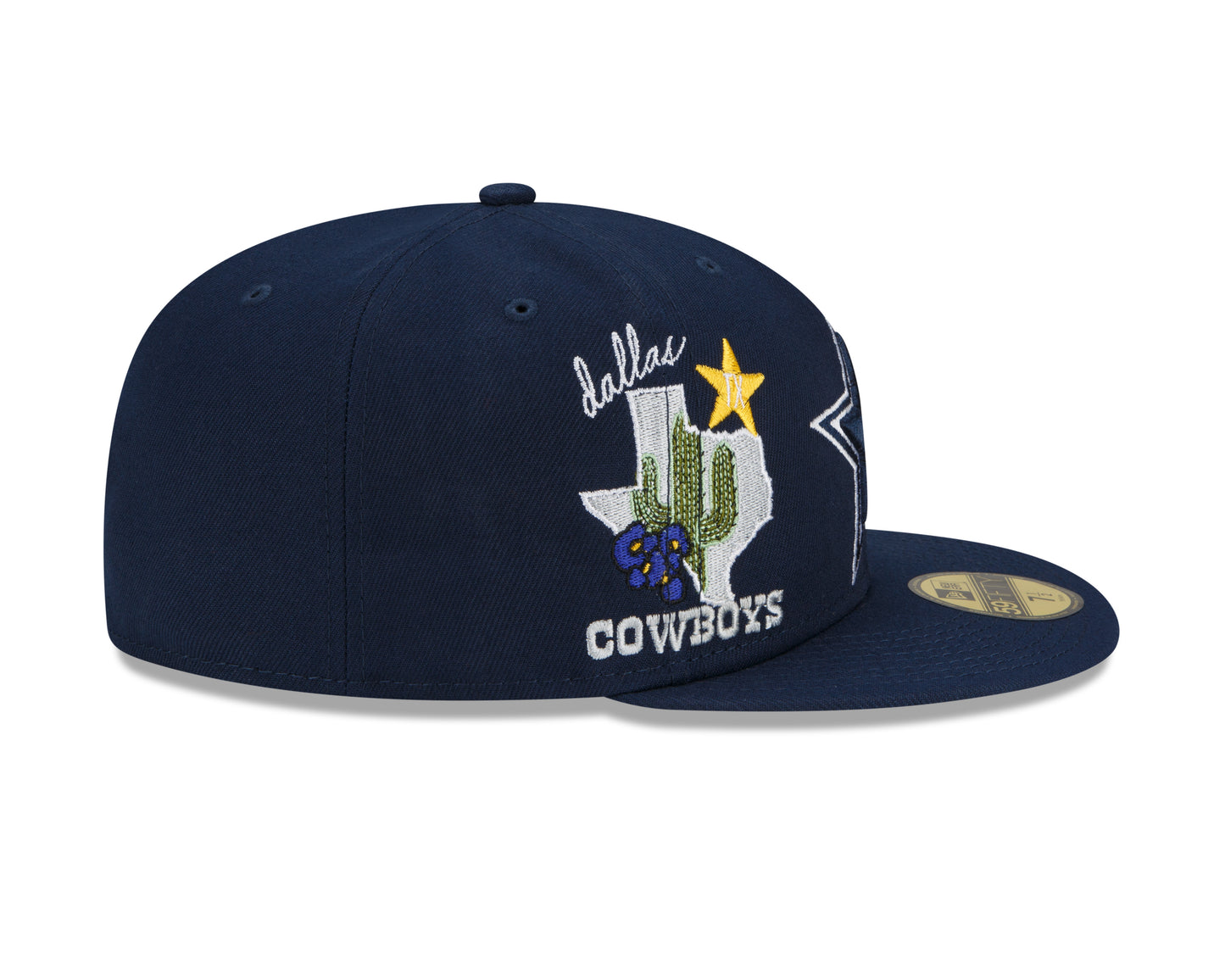 Dallas Cowboys Navy New Era City Cluster State Inspired 59FIFTY Fitted Hat