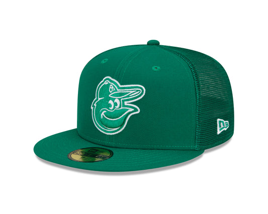 Baltimore Orioles New Era St. Patricks Day 59FIFTY Mesh Fitted Hat - Green