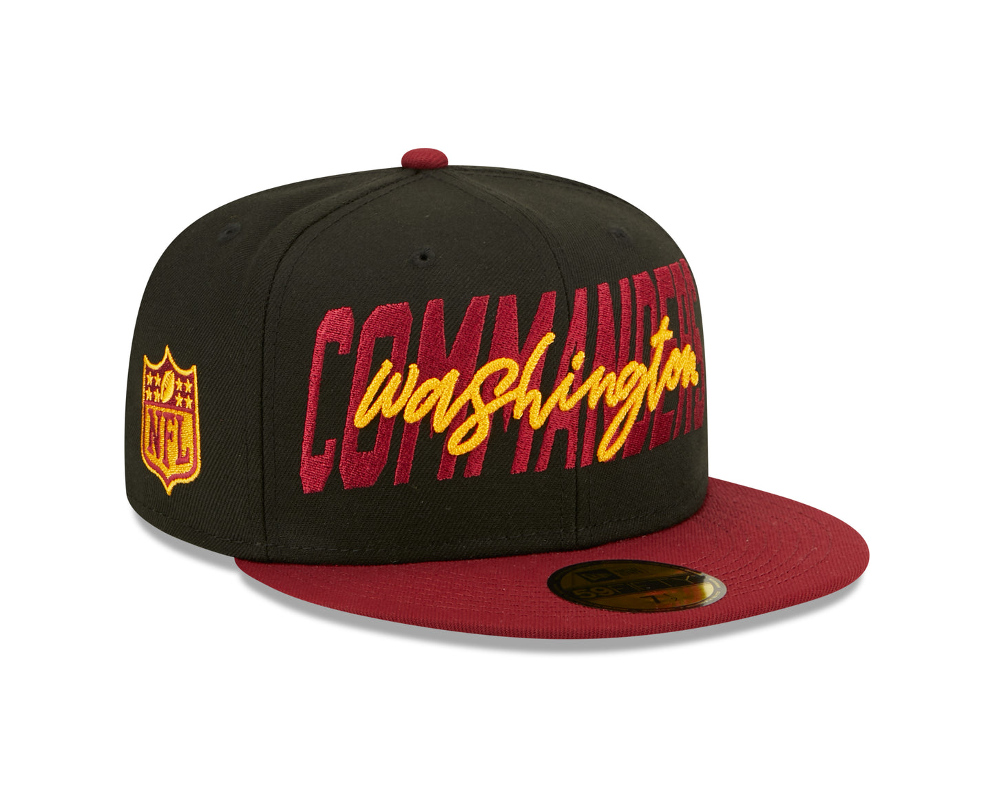 Washington Commanders New Era Draft On Stage 59FIFTY Fitted Hat - Black / Burgandy