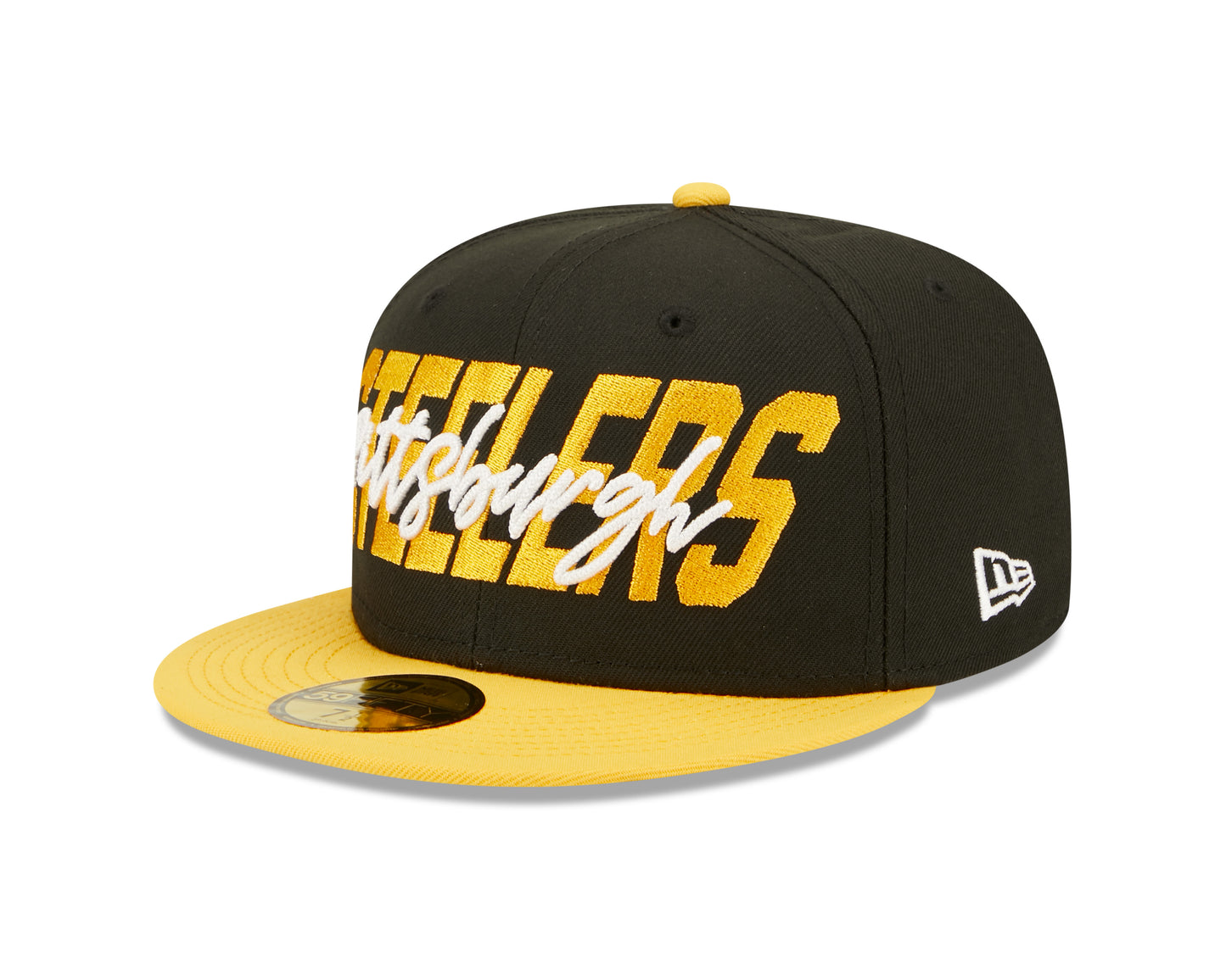 Pittsburgh Steelers New Era Draft On Stage 59FIFTY Fitted Hat - Black / Yellow