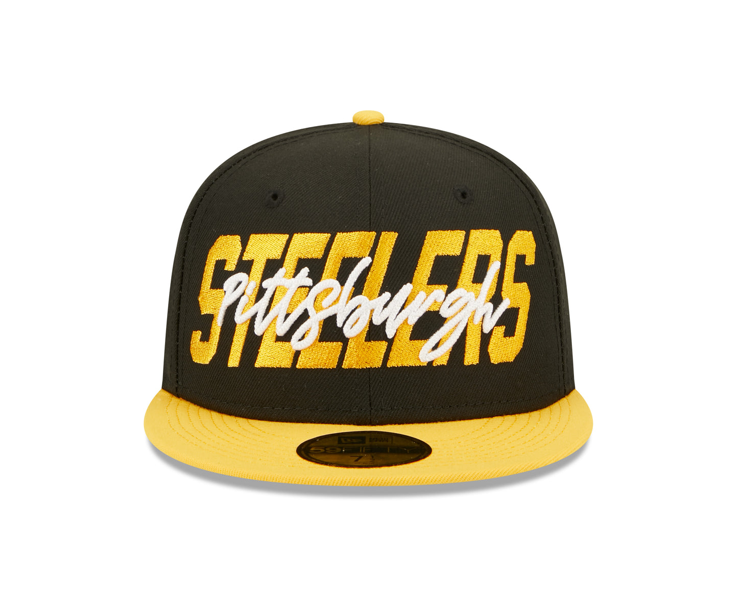 Pittsburgh Steelers New Era Draft On Stage 59FIFTY Fitted Hat - Black / Yellow