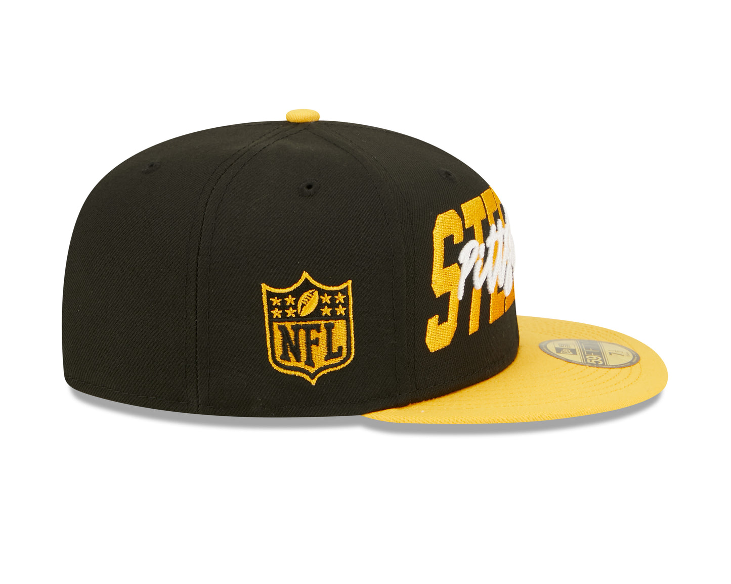 Pittsburgh Steelers New Era Draft On Stage 59FIFTY Fitted Hat - Black / Yellow