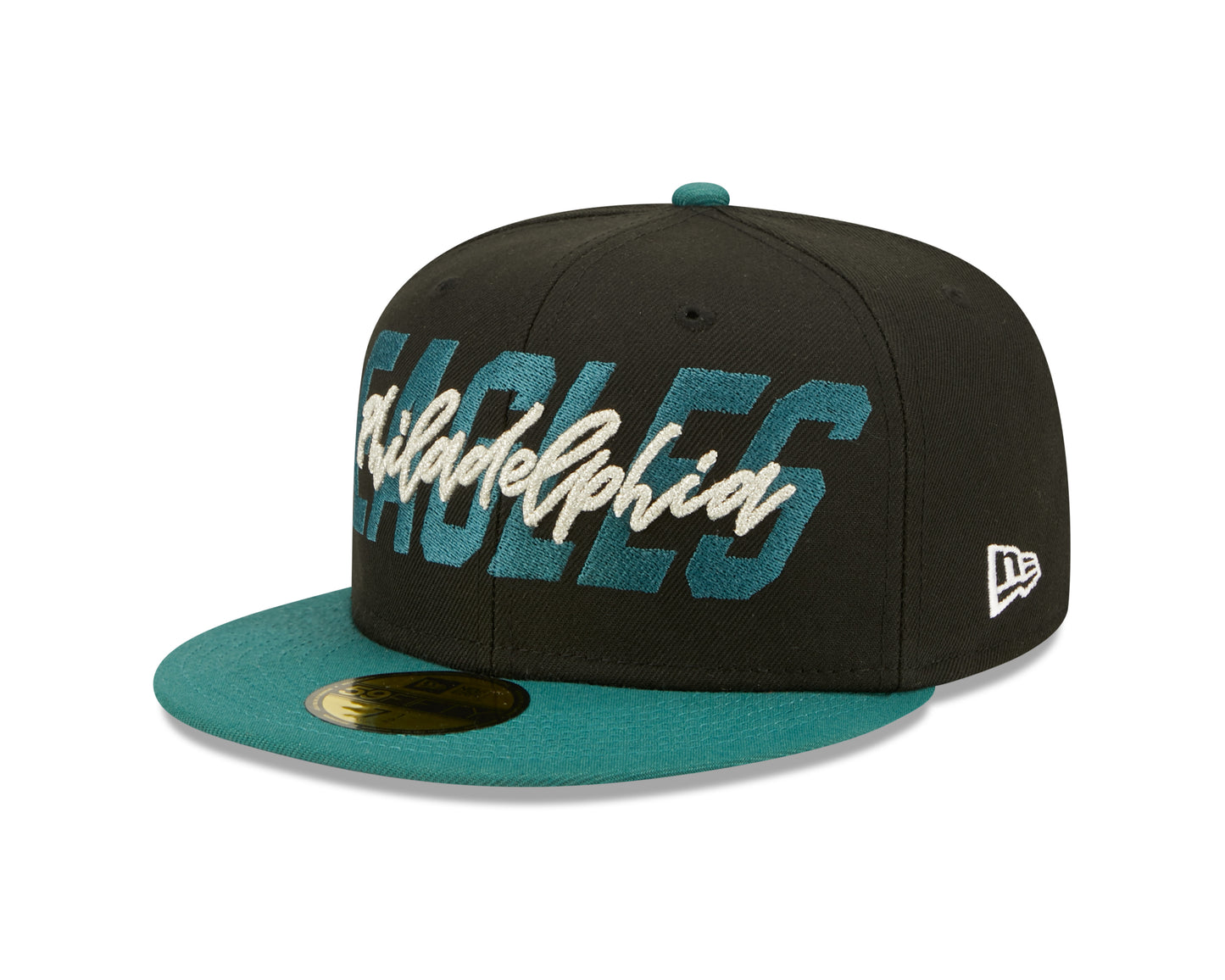 Philadelphia Eagles New Era Draft On Stage 59FIFTY Fitted Hat - Black / Green