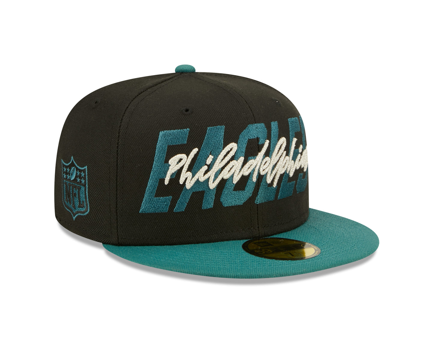 Philadelphia Eagles New Era Draft On Stage 59FIFTY Fitted Hat - Black / Green