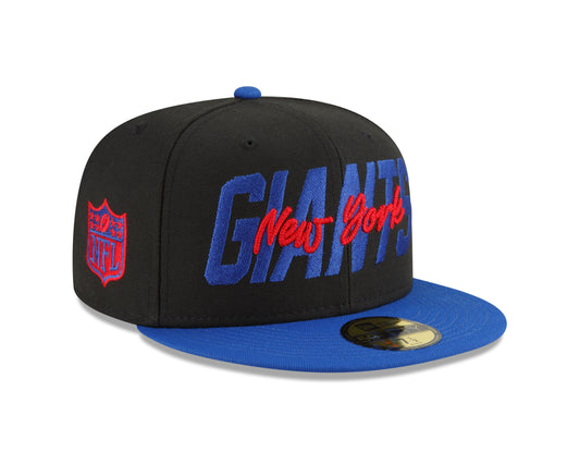 New York Giants New Era Draft On Stage 59FIFTY Fitted Hat - Black / Blue