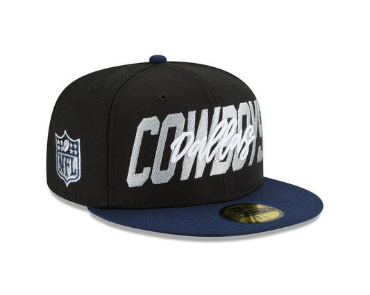 Dallas Cowboys New Era NFL Draft On Stage 59FIFTY Fitted Hat - Black/Navy