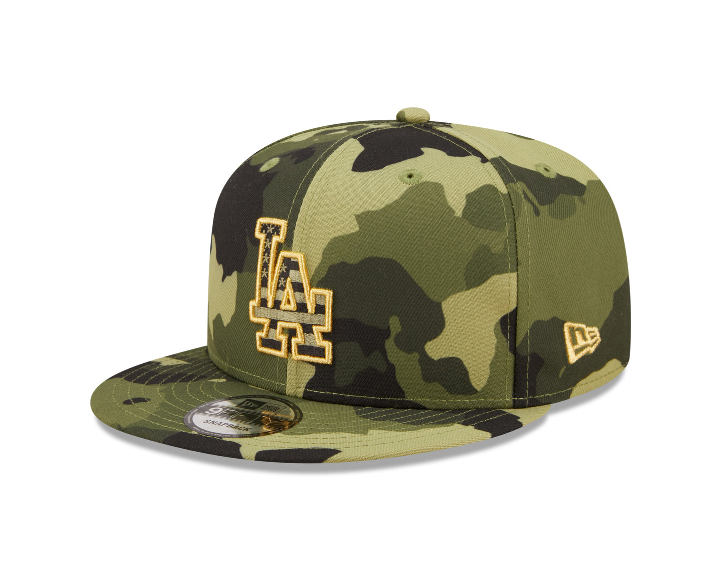 Los Angeles Dodgers New Era Camo Armed Forces Day On-Field 9FIFTY Snapback Hat