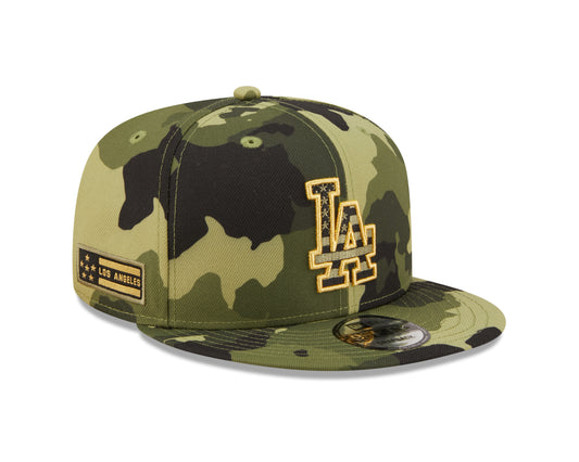 Los Angeles Dodgers New Era Camo Armed Forces Day On-Field 9FIFTY Snapback Hat