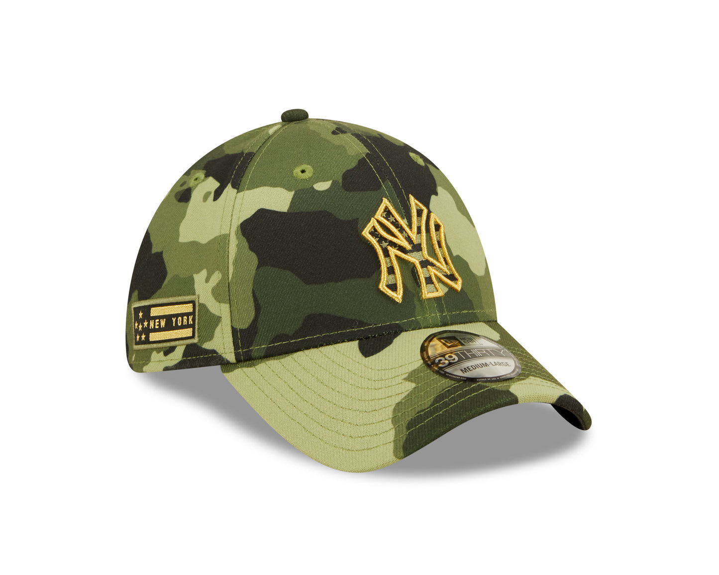New York Yankees New Era Camo Armed Forces Day On-Field 39Thirty Flex Fit Hat