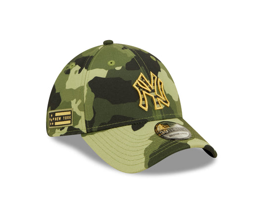 New York Yankees New Era Camo Armed Forces Day On-Field 39Thirty Flex Fit Hat