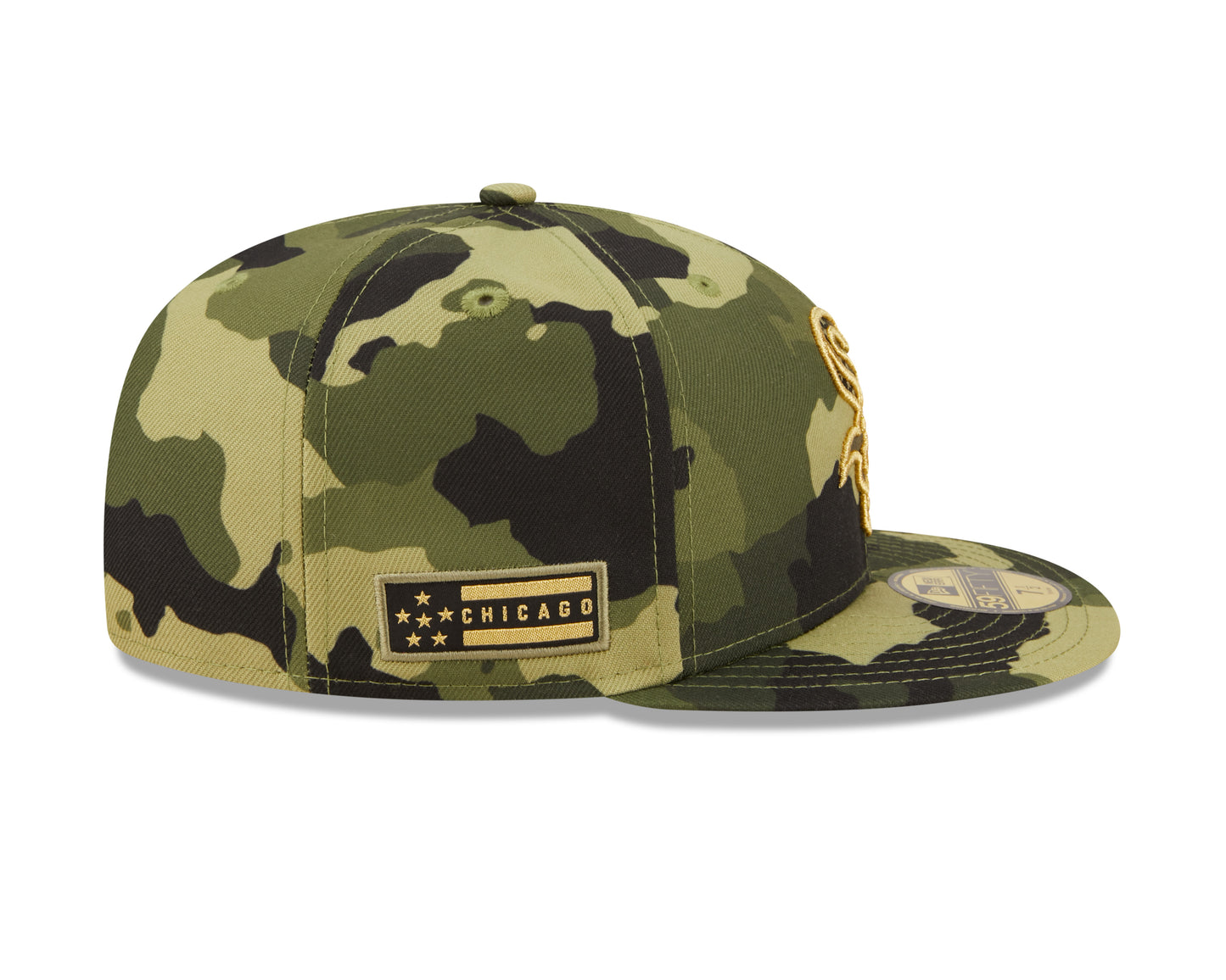 Chicago White Sox New Era Camo Armed Forces On-Field 59FIFTY Fitted Hat