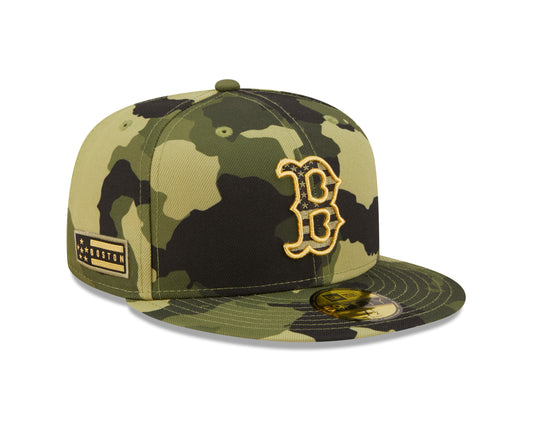 Boston Red Sox New Era Camo Armed Forces Day On-Field 59FIFTY Fitted Hat