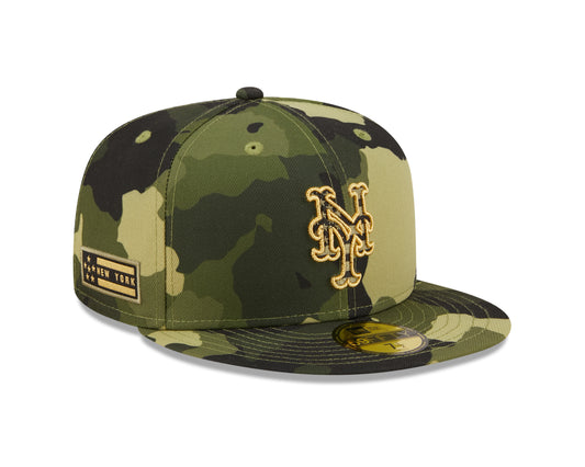 New York Mets New Era Camo Armed Forces On-Field 59FIFTY Fitted Hat
