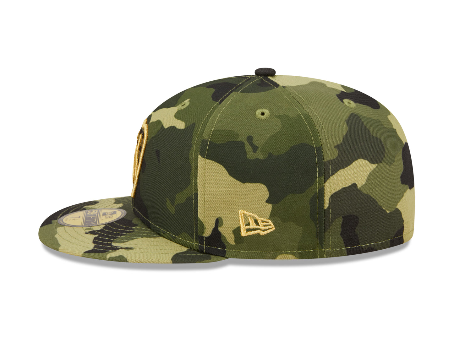 Milwaukee Brewers New Era Camo Armed Forces On-Field 59FIFTY Fitted Hat