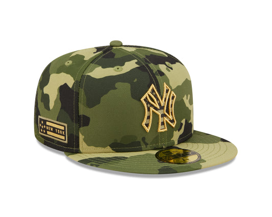 New York Yankees New Era Camo Armed Forces On-Field 59FIFTY Fitted Hat