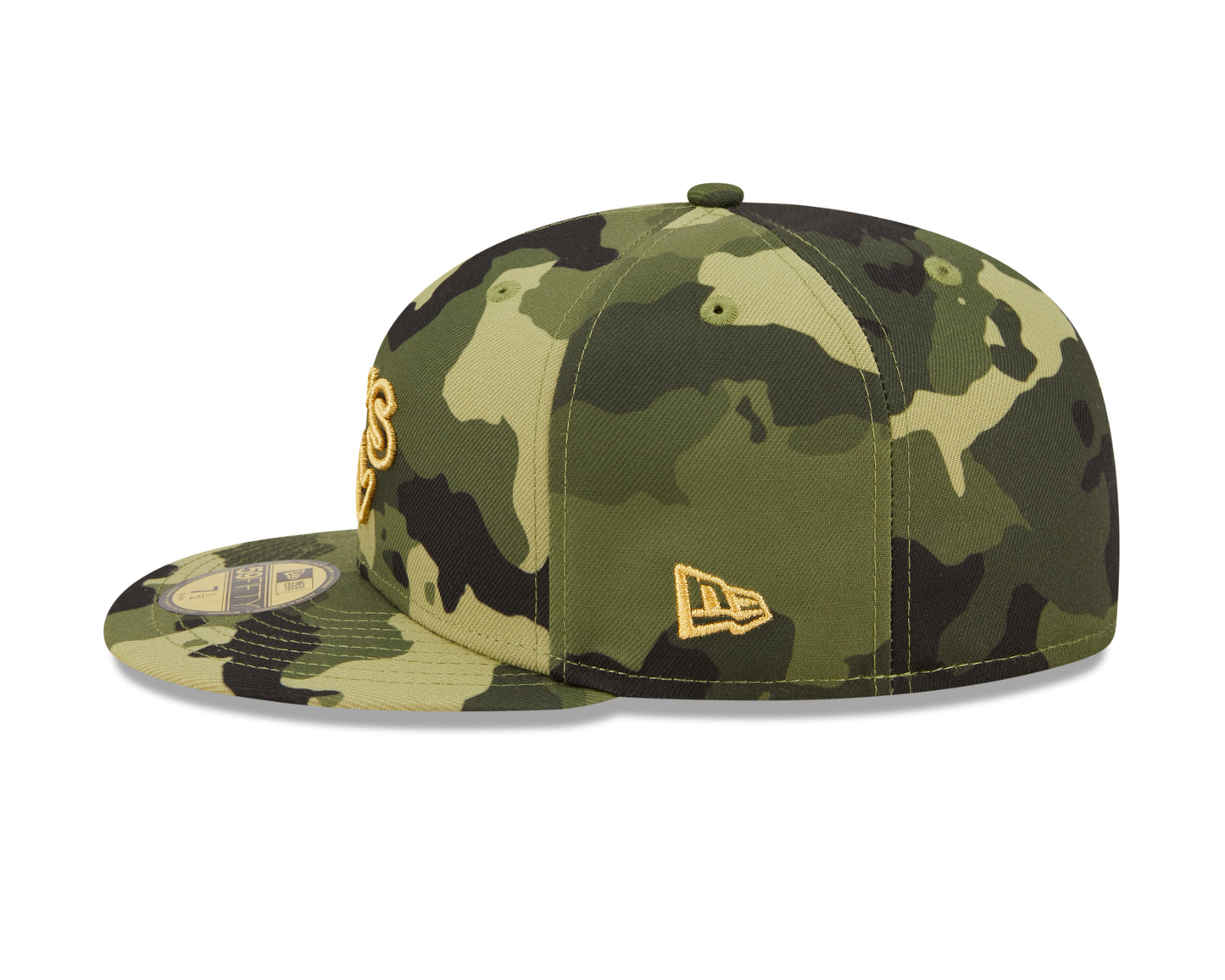 Oakland Athletics New Era Camo Armed Forces On-Field 59FIFTY Fitted Hat