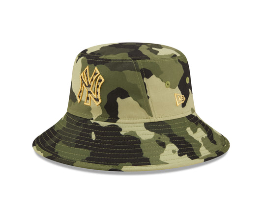 New York Yankees New Era Armed Forces Bucket Hat - Camo