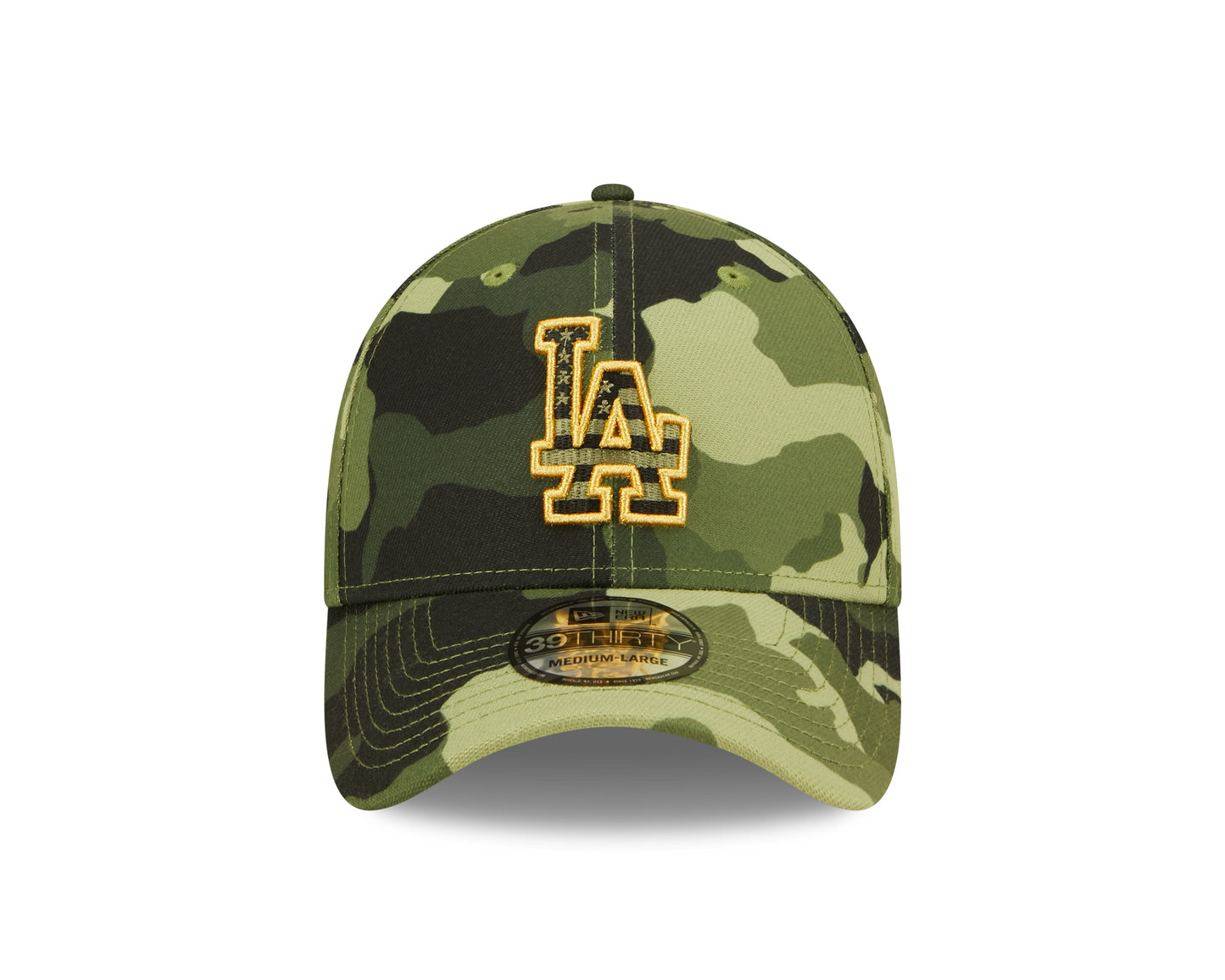 Los Angeles Dodgers New Era Camo Armed Forces Day On-Field 39Thirty Flex Fit Hat
