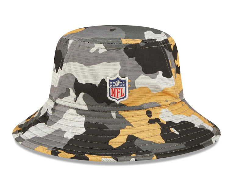 Pittsburgh Steelers New Era Training Camp Official Bucket Hat - Camo