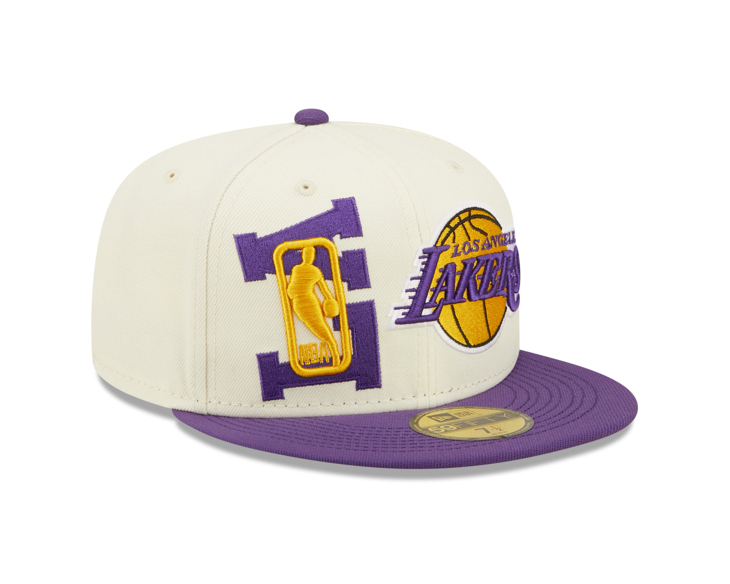Los Angeles Lakers New Era NBA On Stage Draft 59FIFTY Fitted Hat - Cream