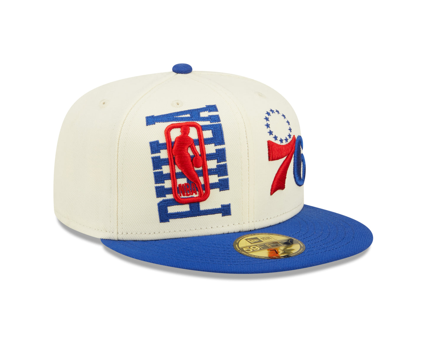 Philadelphia 76ers New Era NBA On Stage Draft 59FIFTY Fitted Hat - Cream