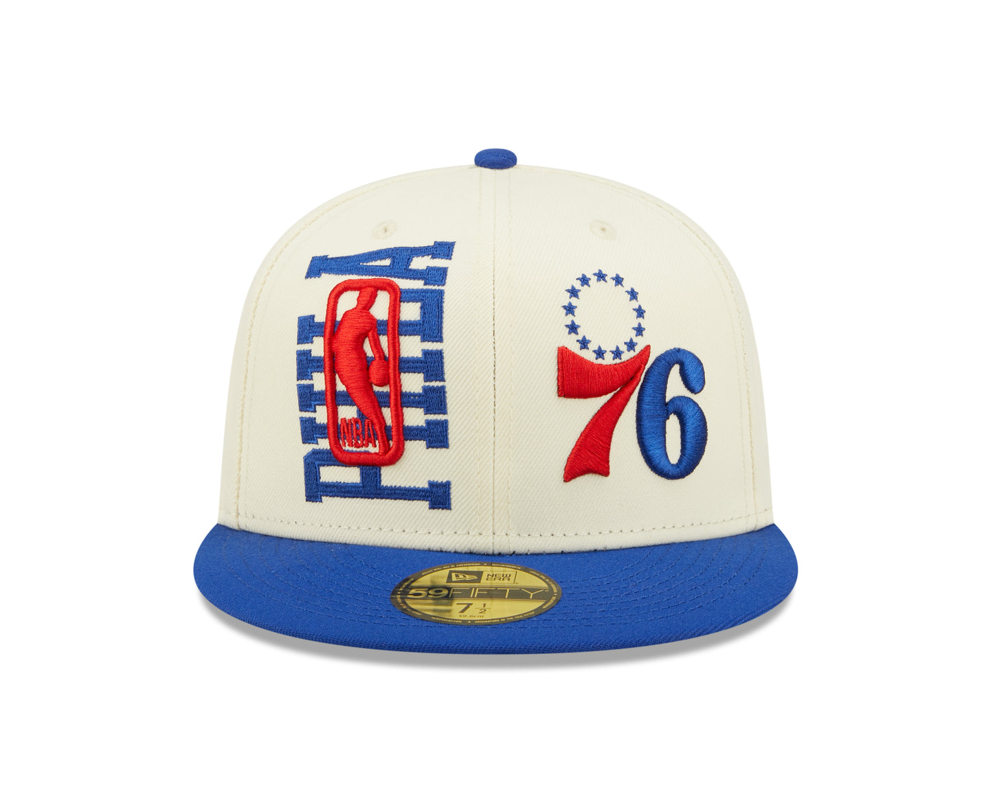 Philadelphia 76ers New Era NBA On Stage Draft 59FIFTY Fitted Hat - Cream