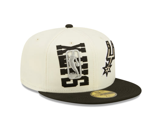 San Antonio Spurs New Era  NBA On Stage Draft 59FIFTY Fitted Hat - Cream