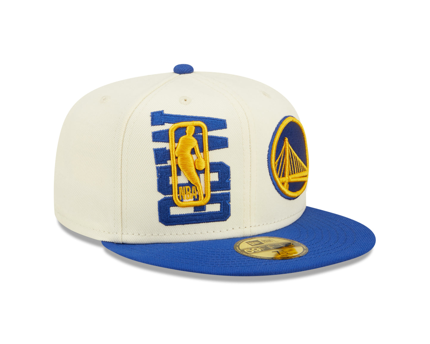 Golden State Warriors New Era  NBA On Stage Draft 59FIFTY Fitted Hat - Cream