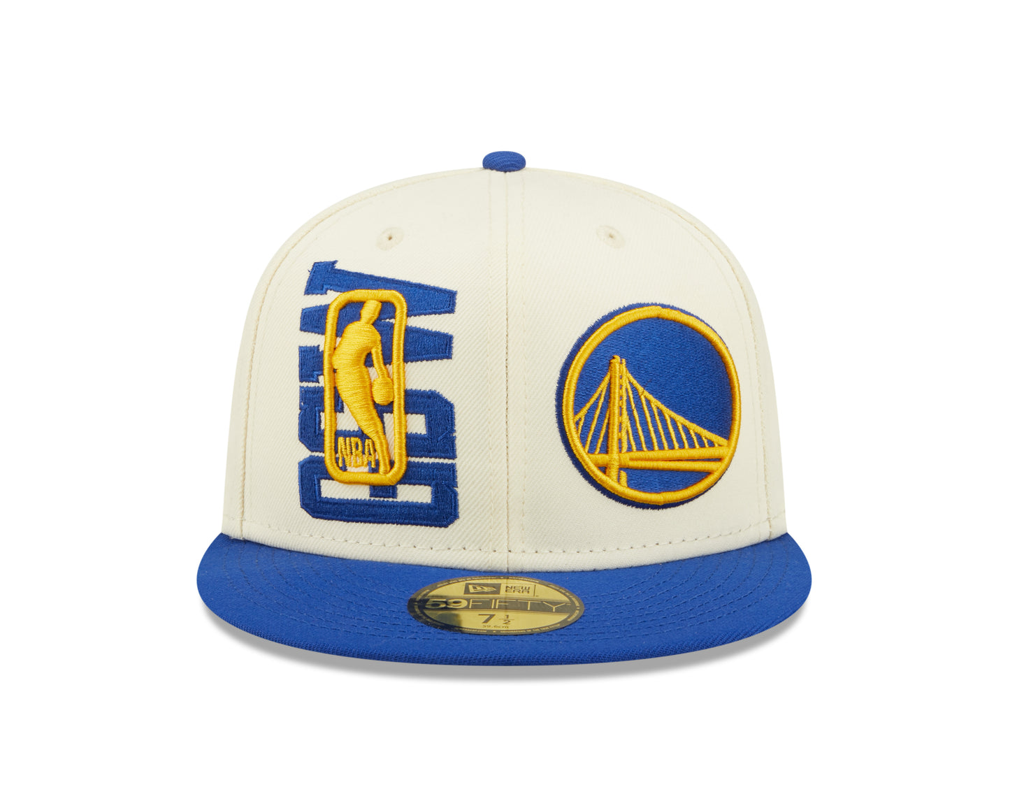 Golden State Warriors New Era  NBA On Stage Draft 59FIFTY Fitted Hat - Cream
