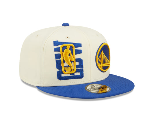 Golden State Warriors New Era NBA On Stage Draft 9FIFTY Snapback Hat - Cream