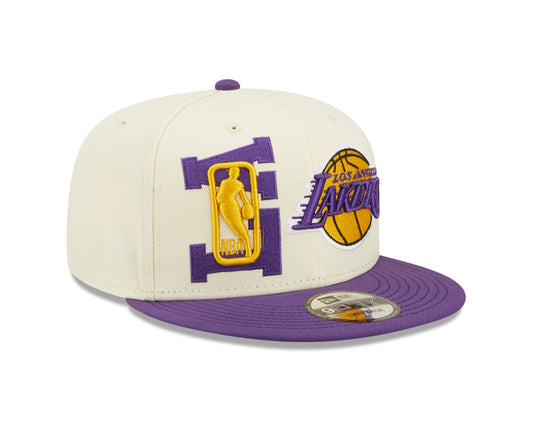 Los Angeles Lakers New Era NBA On Stage Draft 9FIFTY Snapback Hat - Cream