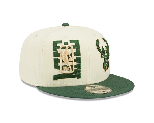 Milwaukee Bucks New Era NBA On Stage Draft 9FIFTY Snapback Hat - Cream