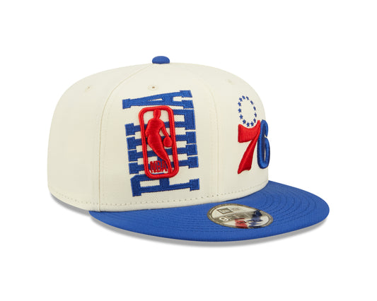 Philadelphia 76ers New Era NBA On Stage Draft 9FIFTY Snapback Hat - Cream