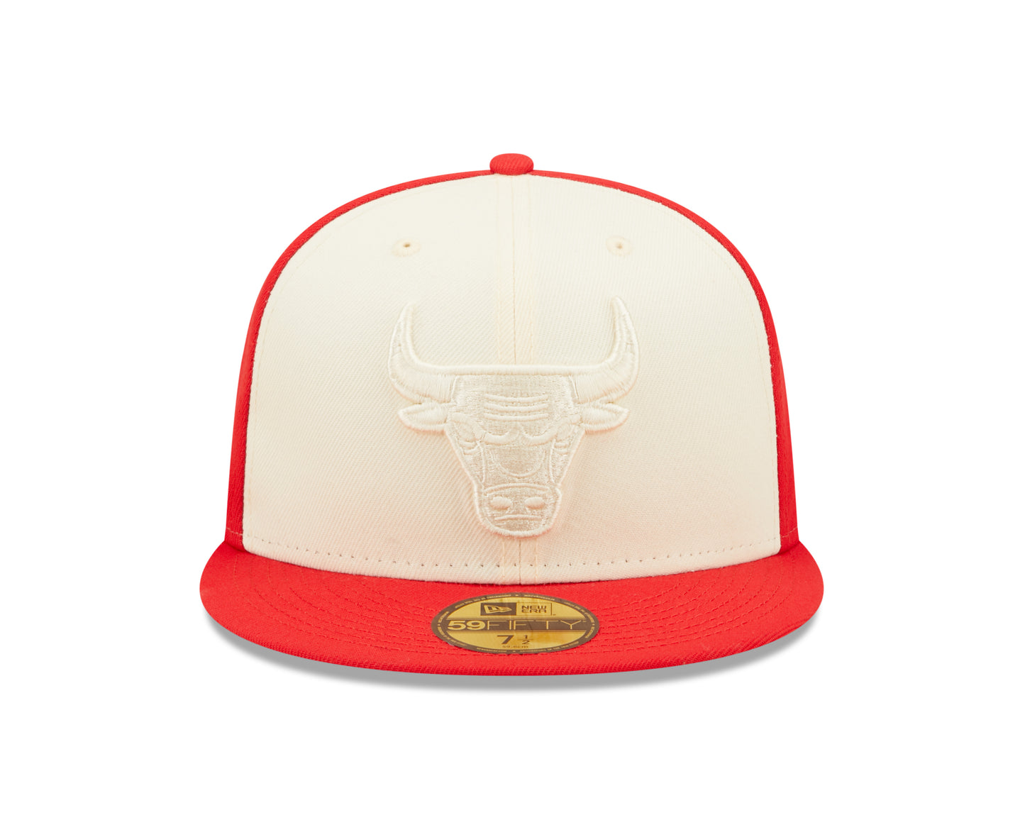 Chicago Bulls New Era Tonal 2 Tone Red/ Cream 59fifty Fitted Hat