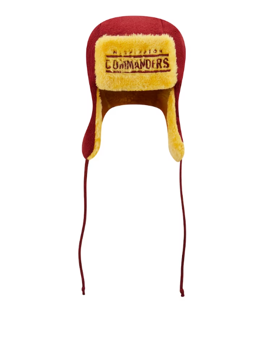 Washington Commanders New Era Helmet Head Knit Trapper
